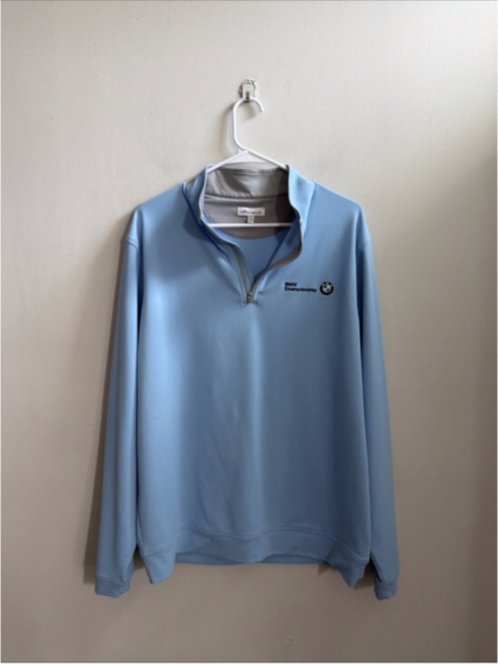 BMW Motorsport Light Blue Quarter-Zip Pullover